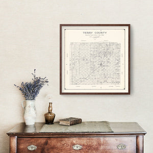 Vintage Map of Terry County, Texas 1926