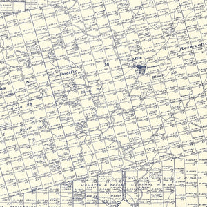 Vintage Map of Mitchell County, Texas 1922