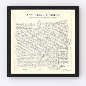 Vintage Map of Mitchell County, Texas 1922