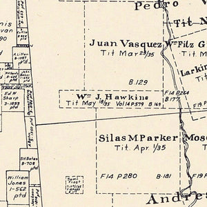 Vintage Map of Limestone County, Texas 1922