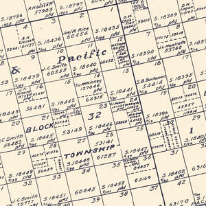 Vintage Map of Howard County, Texas 1922
