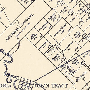 Vintage Map of Victoria County, Texas 1921