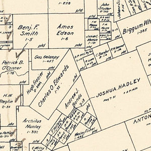Vintage Map of Grimes County, Texas 1922