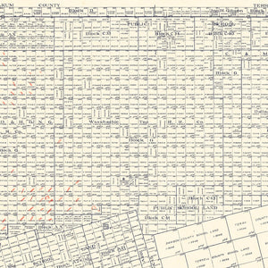 Vintage Map of Gaines County, Texas 1922