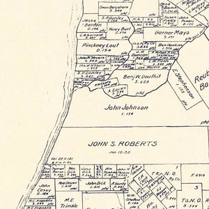 Vintage Map of Chambers County, Texas 1922