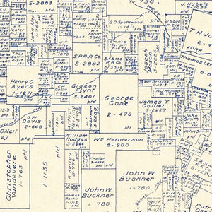 Vintage Map of Jack County, Texas 1925