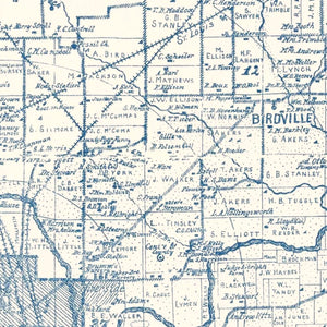 Vintage Map of Tarrant County, Texas 1925