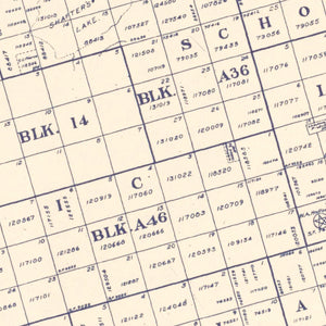 Vintage Map of Andrews County, Texas 1925