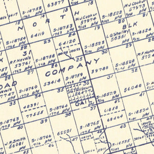 Vintage Map of Borden County, Texas 1922