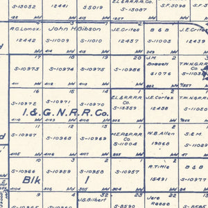 Vintage Map of Crosby County, Texas 1927