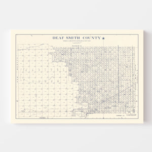 Vintage Map of Deaf Smith County, Texas 1926