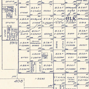 Vintage Map of Deaf Smith County, Texas 1926