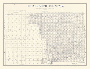 Vintage Map of Deaf Smith County, Texas 1926