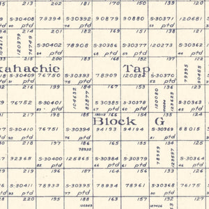 Vintage Map of Gaines County, Texas 1922