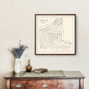 Vintage Map of Gregg County, Texas 1927