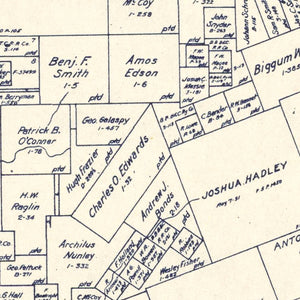 Vintage Map of Grimes County, Texas 1922