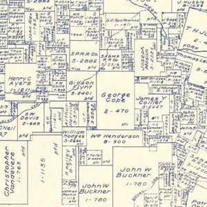 Vintage Map of Jack County, Texas 1925