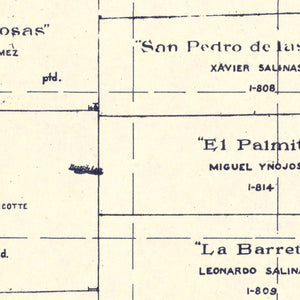 Vintage Map of Kenedy County, Texas 1921