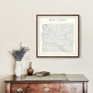 Vintage Map of Kent County, Texas 1921