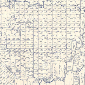 Vintage Map of Knox County, Texas 1923