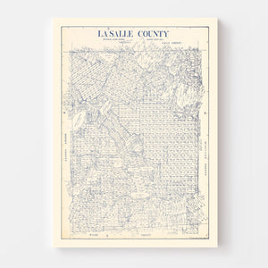 Vintage Map of La Salle County, Texas 1923