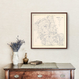 Vintage Map of Liberty County, Texas 1926