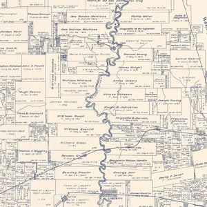 Vintage Map of Liberty County, Texas 1926
