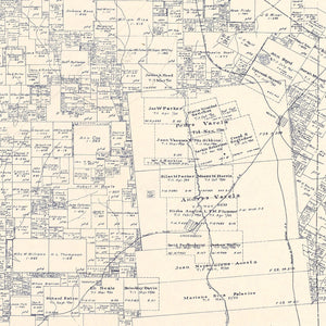 Vintage Map of Limestone County, Texas 1922