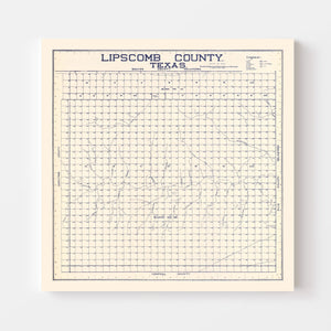 Vintage Map of Limestone County, Texas 1927