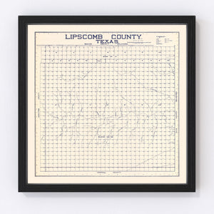 Vintage Map of Limestone County, Texas 1927