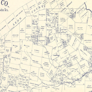Vintage Map of Madison County, Texas 1922