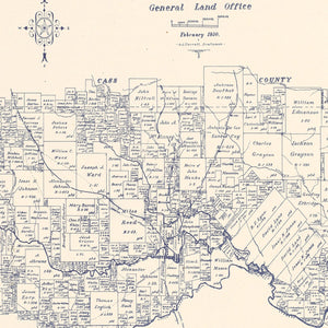 Vintage Map of Marion County, Texas 1920