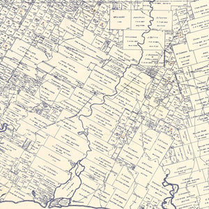 Vintage Map of Matagorda County, Texas 1920