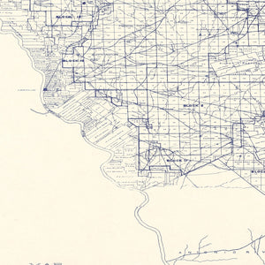 Vintage Map of Maverick County, Texas 1927