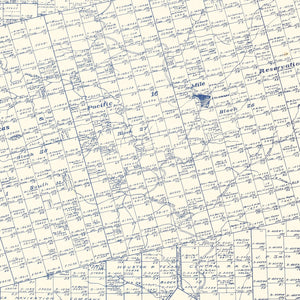 Vintage Map of Mitchell County, Texas 1922
