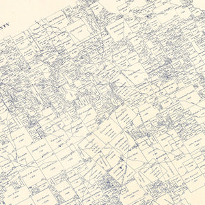 Vintage Map of Navarro County, Texas 1924