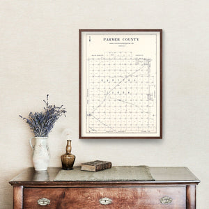Vintage Map of Parmer County, Texas 1926