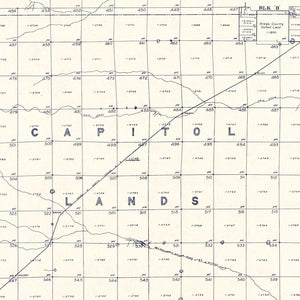 Vintage Map of Parmer County, Texas 1926