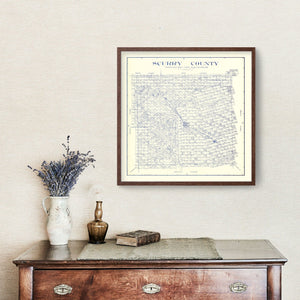 Vintage Map of Scurry County, Texas 1921