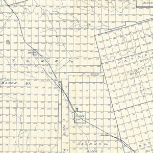 Vintage Map of Scurry County, Texas 1923