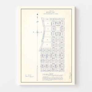 Vintage Map of Buffalo Gap, Texas 1929