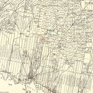 Vintage Map of Starr County, Texas 1935