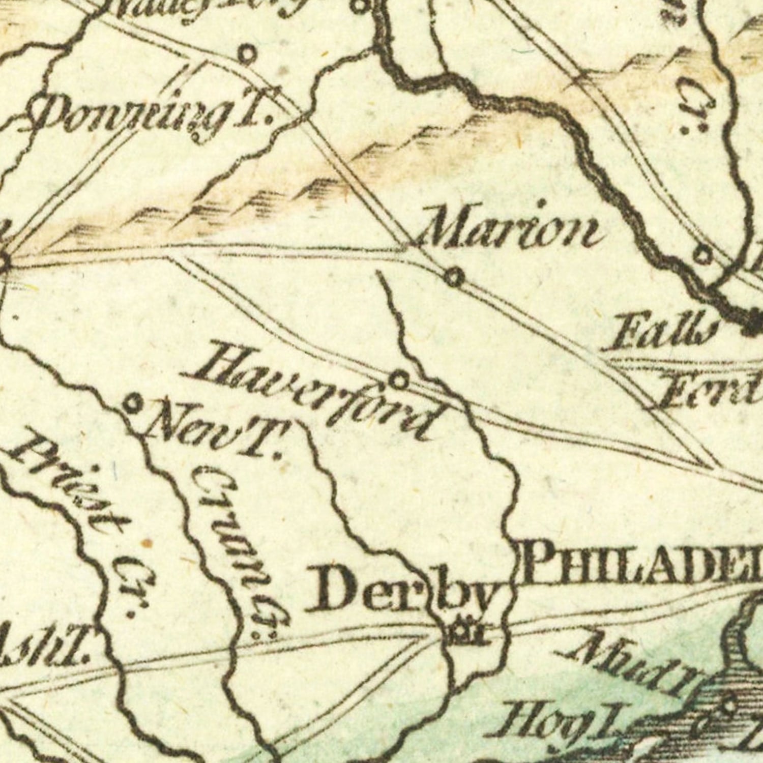 Vintage Map of the War in Philadelphia 1777