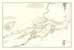 Vintage Revolutionary War Battle Map 1778
