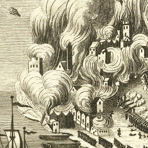 Vintage Battle of Bunker Hill Map 1775