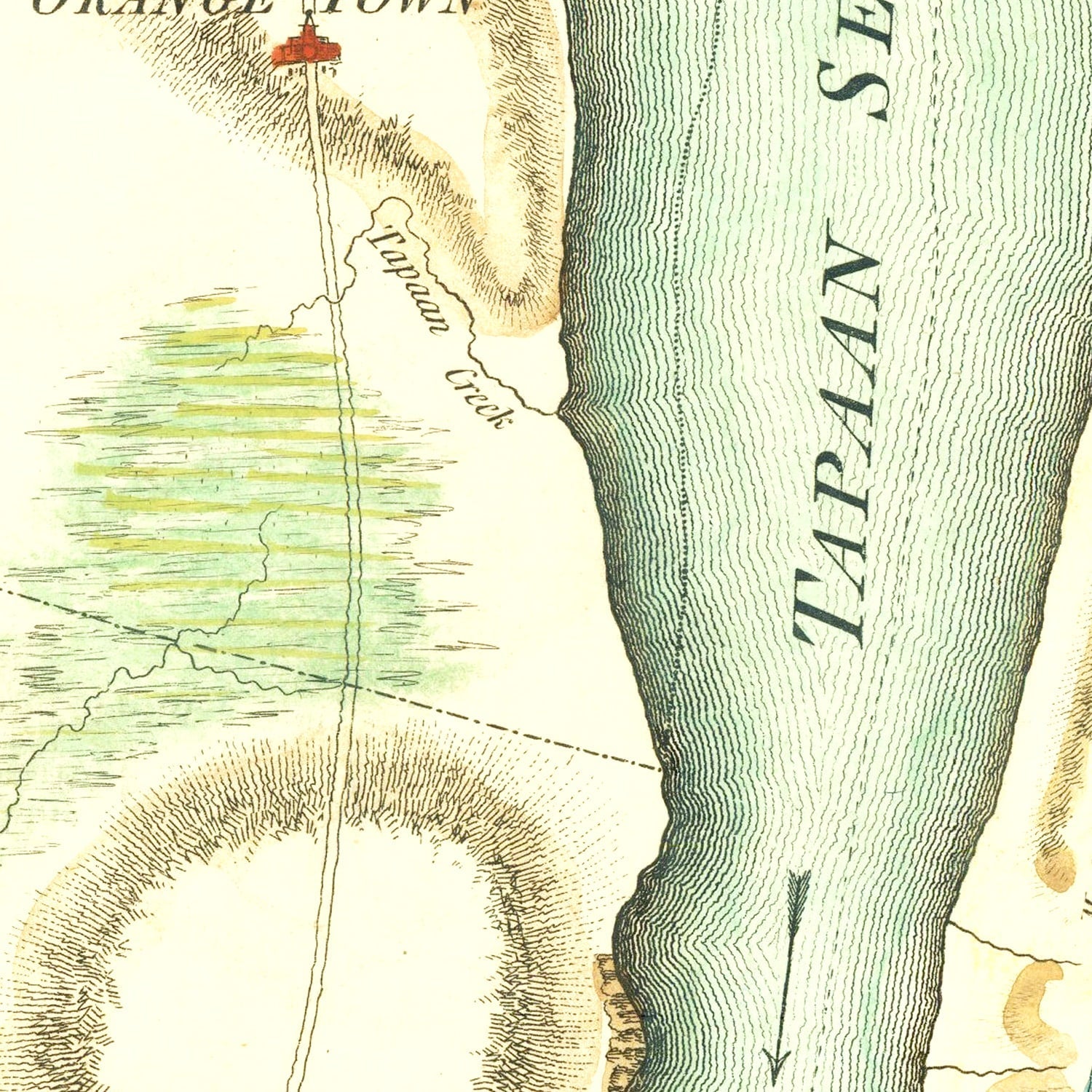 Vintage New York & East New Jersey War Map 1793