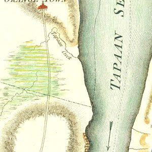 Vintage New York & East New Jersey War Map 1793