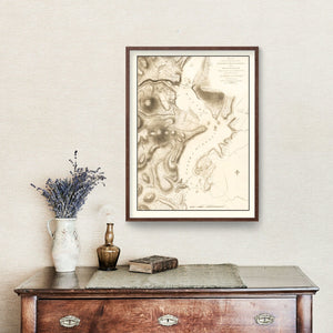 Vintage Attack of Fort Clinton & Fort Montgomery Map 1794