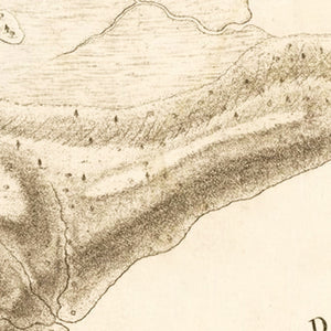 Vintage Attack of Fort Clinton & Fort Montgomery Map 1794