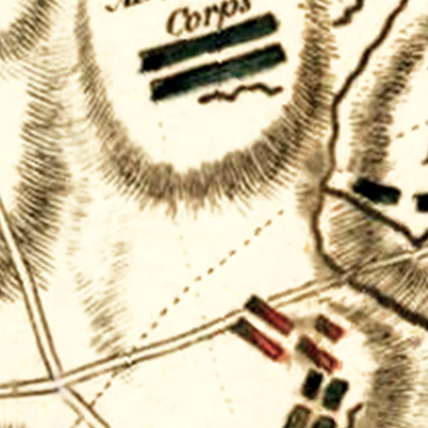 Vintage White Plains Battle Map 1796